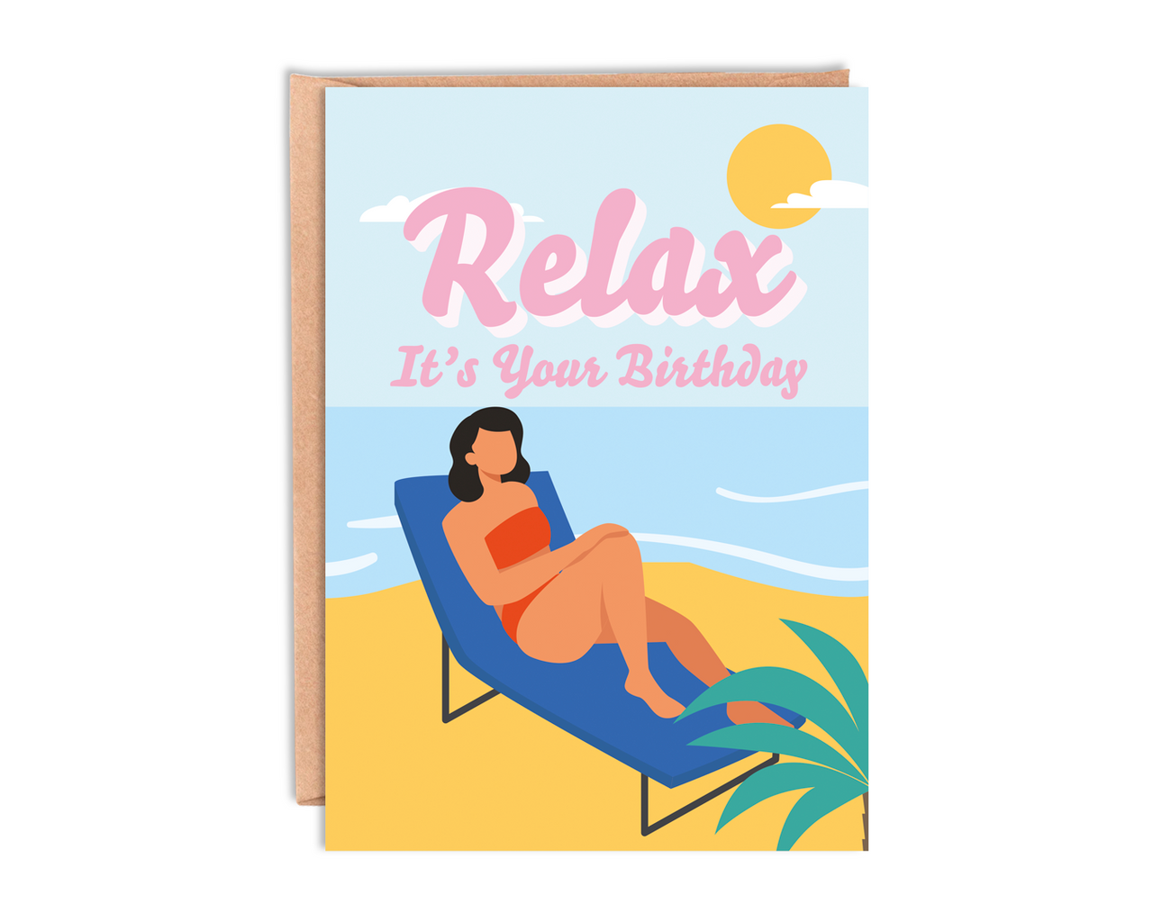 Time to Relax Birthday Card With Envelope