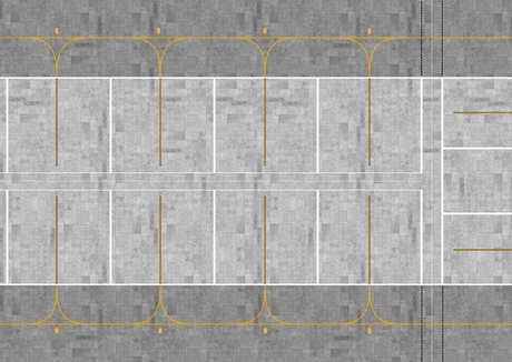 AMS 1/400 & 1/500 Scale Airport Parking Stands Paper Mat