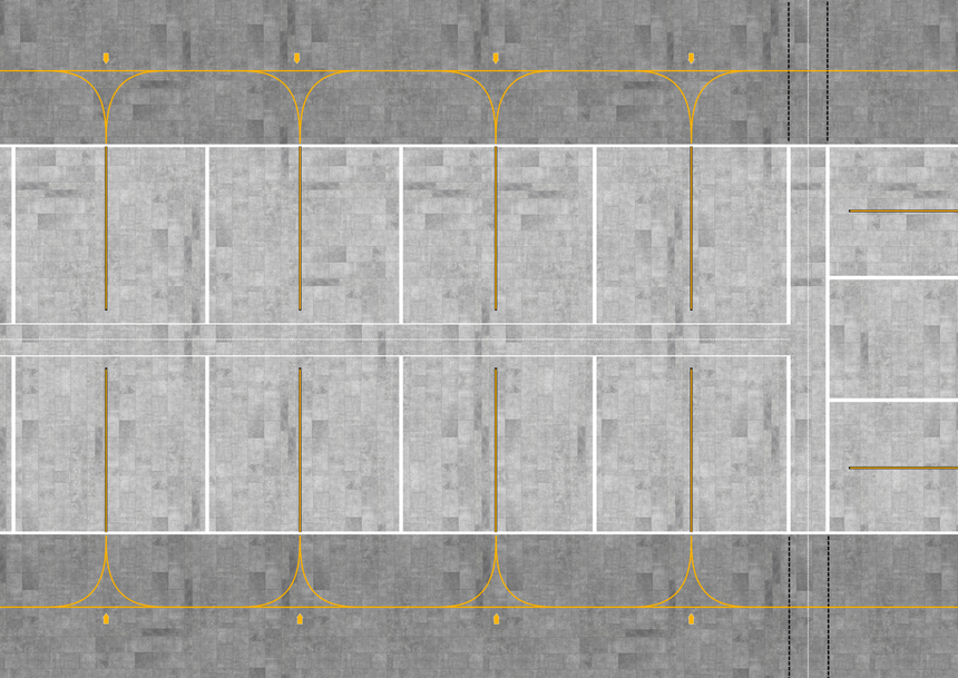 AMS 1/400 & 1/500 Scale Airport Parking Stands Paper Mat