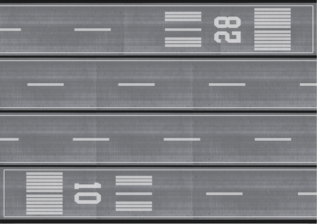 AMS 1/400 & 1/500 Scale Paper Airport Runway Mat