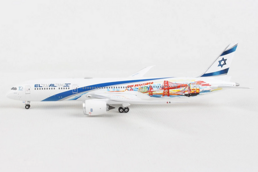 Phoenix EI AI Israel Boeing 787-9 'Las Vegas-San Francisco' 4X-EDD 1/400 Aircraft Scale Model