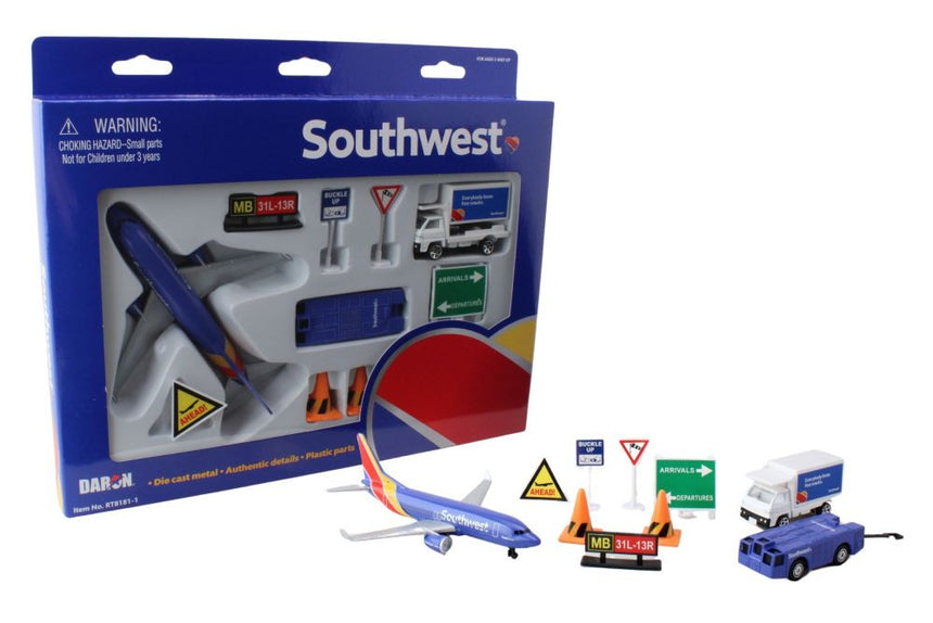 Southwest Airlines Model Airport Play Set Toy PP-RT8181
