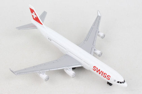 Swiss Airbus A340 Airplane Model Toy