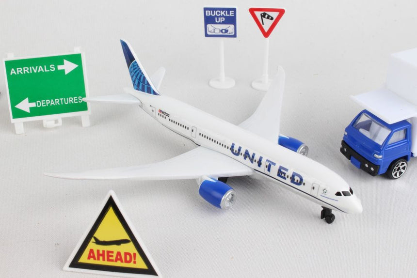 United Airlines Airport Play Set Toy