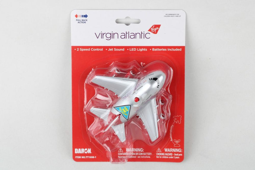 Virgin Atlantic Pullback with Light and Sound Airplane Toy
