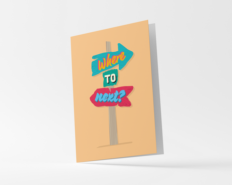 Where to next?' Birthday Card With Envelope