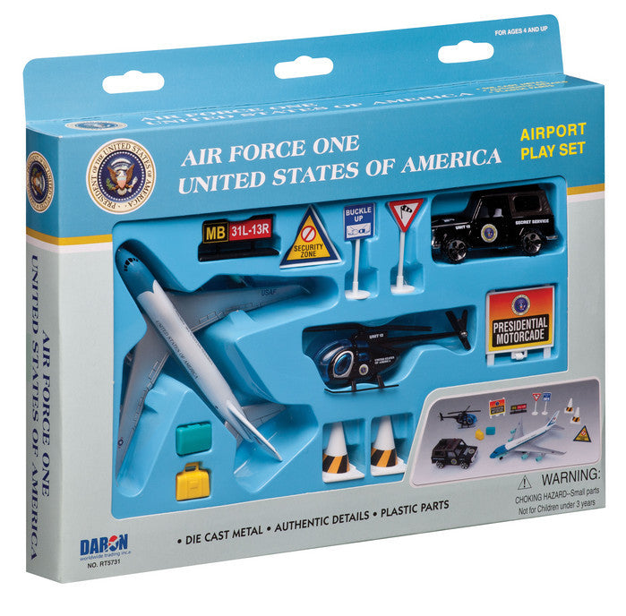 Air Force One Model Airport Play Set Toy