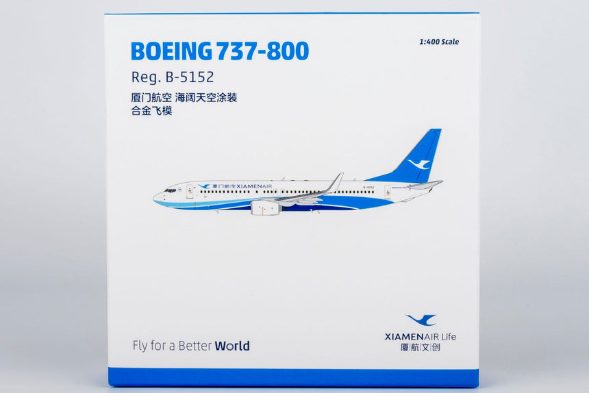 NG Models Xiamen Airlines (current colors 海阔天空涂装) Boeing 737-800/w B-5152 1/400 Aircraft Scale Model