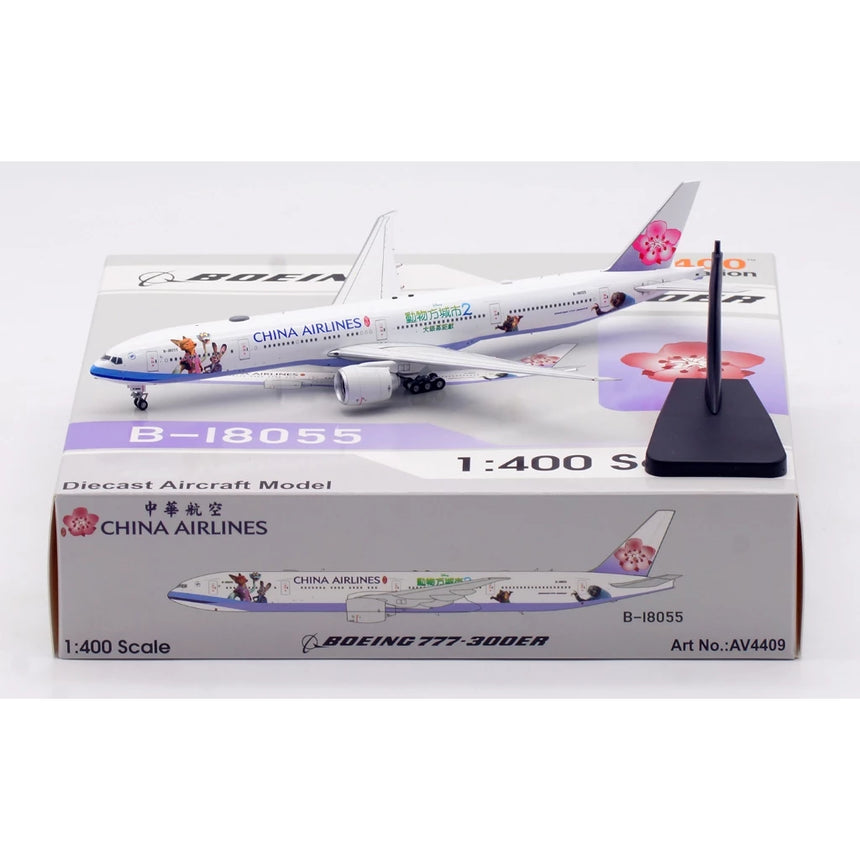 Aviation400 China Airlines Boeing 777-36NER B-18055 (detachable gear) 1/400 Aircraft Scale Model