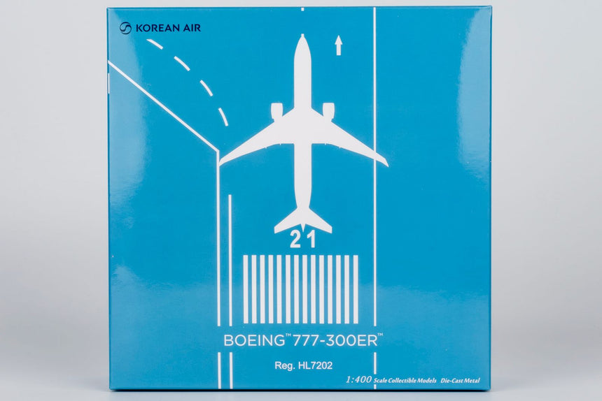 NG Models Korean Air (2025's livery) Boeing 777-300ER HL7202 1/400 Aircraft Scale Model