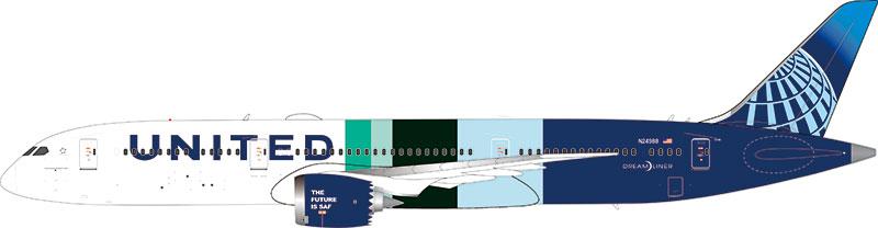 Aviation400 United Airlines Boeing 787-9 Dreamliner N24988 (detachable gear) 1/400 Aircraft Scale Model