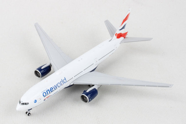 GeminiJets British Airways Boeing 777-200ER G-YMMR One World Livery 1/400 Aircraft Scale Model