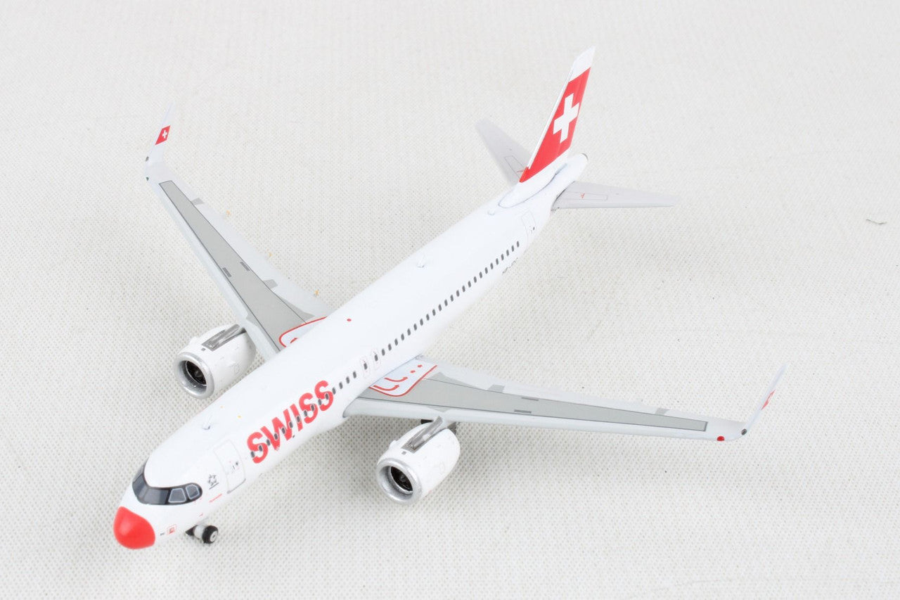 Phoenix Swiss Airbus A320Neo HB-JDC Red Nose 1/400 Aircraft Scale Model