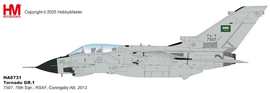 Hobby Master Tornado GR.1 7507, 75th Sqn., RSAF, Coningsby AB, 2013 1/72 Aircraft Scale Model