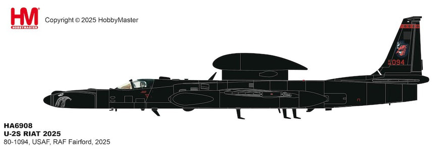 Hobby Master U-2S RIAT 2025 80-1094, USAF, RAF Fairford, 2025 CORE RANGE 1/72 Aircraft Scale Model