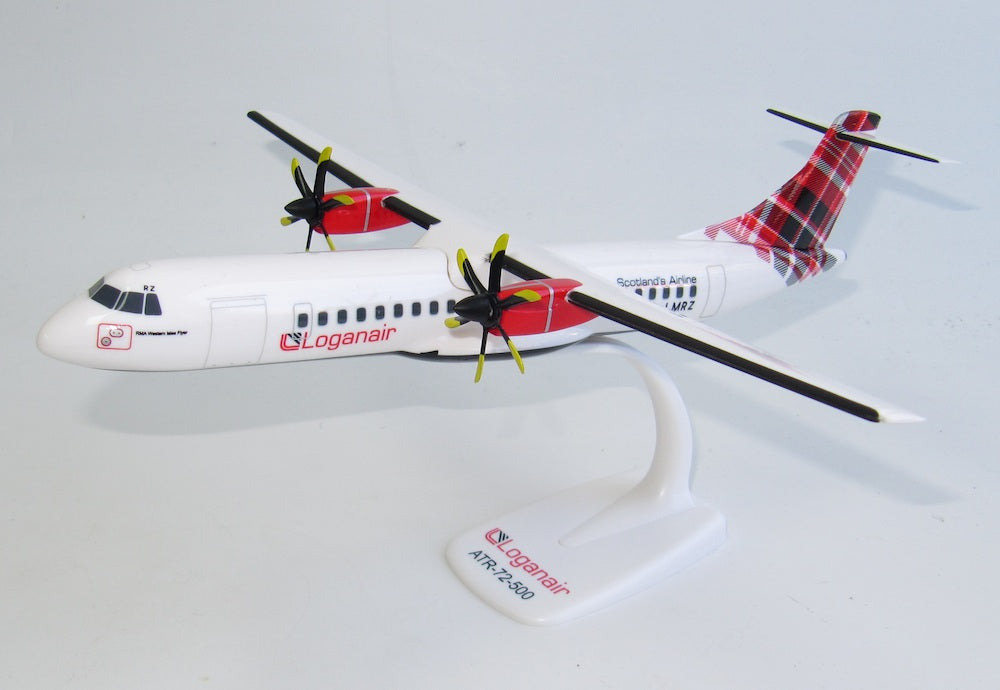 Loganair Snap-fit ATR-72 G-LMRZ 1/100 Aircraft Scale Model