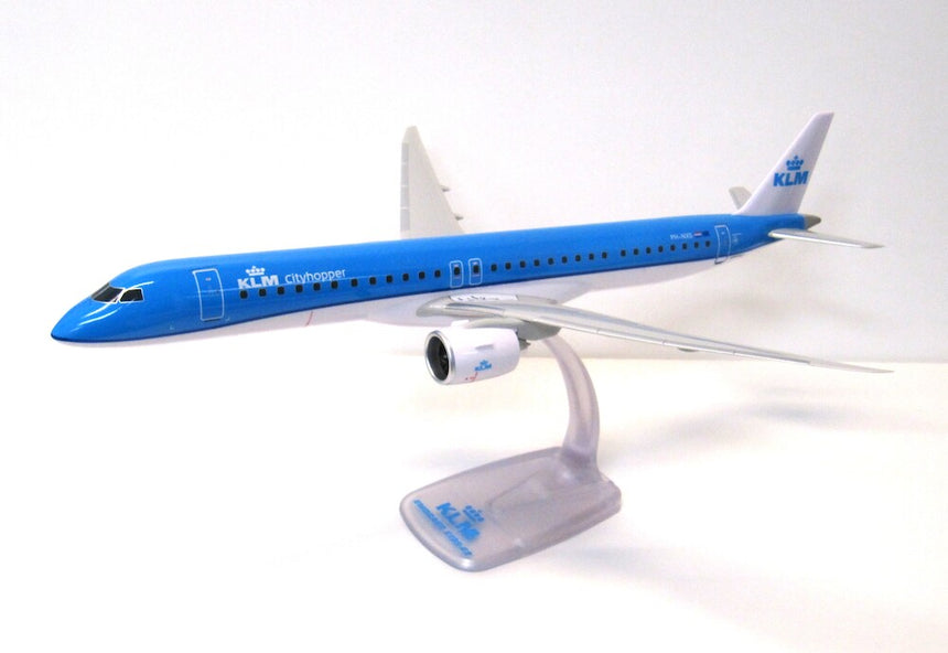 PPC Models KLM Cityhopper Embraer E195-E2 PH-NXS 1/100 Aircraft Scale Model