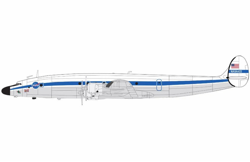 Hobby Master Lockheed C-121G "NASA" NASA 422, Planes of Fame Museum, Arizona (w/"BATAAN" decal) 1/200 Aircraft Scale Model