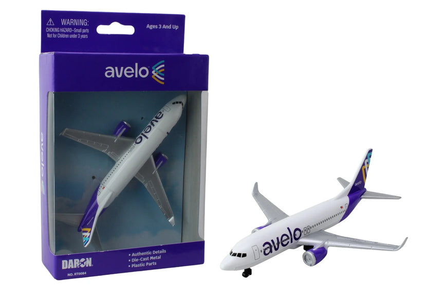Avelo Single Diecast Toy Plane