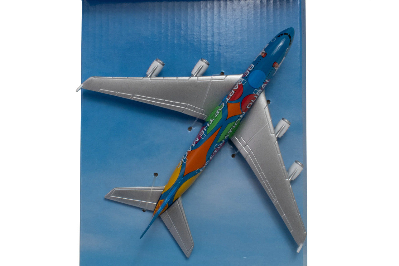 Emirates Airbus A380 Magic of Dubai Single Diecast Airplane Model Toy