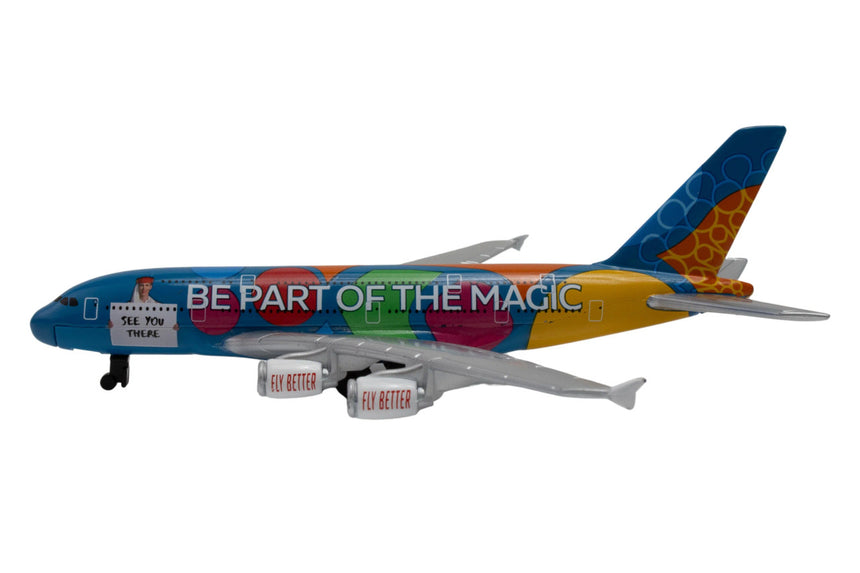 Emirates Airbus A380 Magic of Dubai Single Diecast Airplane Model Toy