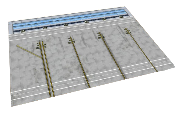 AMS 1/200 Scale Paper Airport Mat With Fold Out Terminal