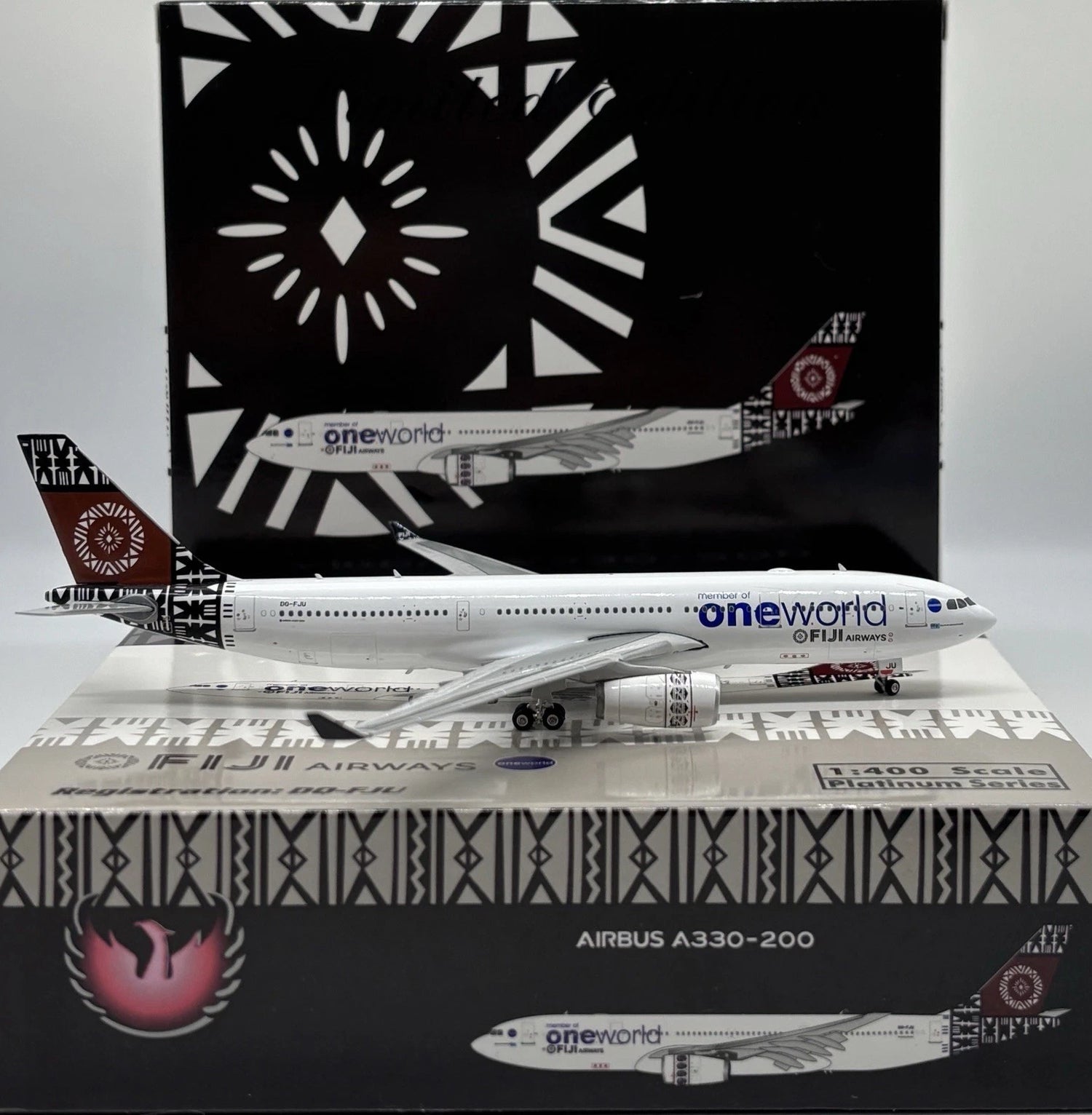 Phoenix Fiji Airways Oneworld Airbus A330-200 DQ-FJU 1/400 Aircraft Scale Model