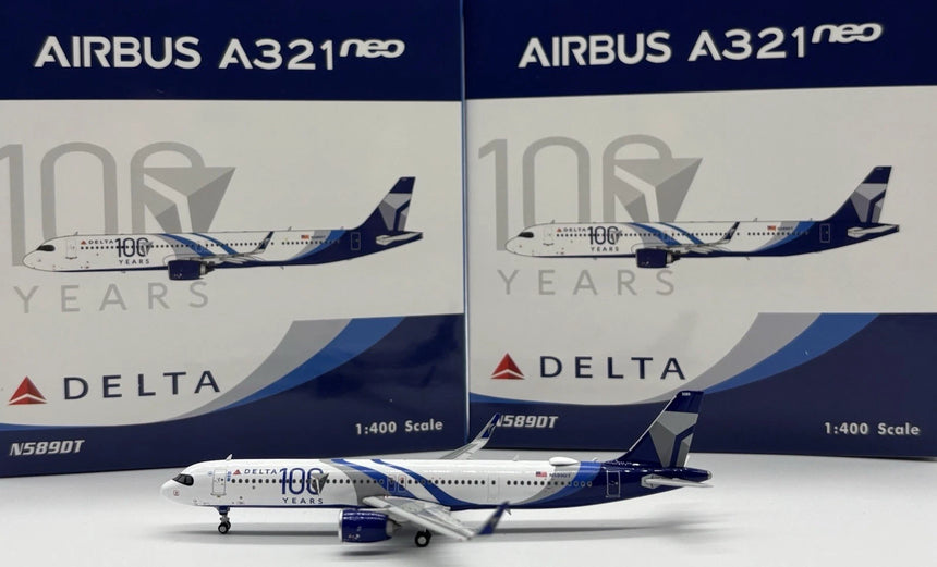 Phoenix Delta Air Lines 100th Airbus A321neo N589DT 1/400 Aircraft Scale Model