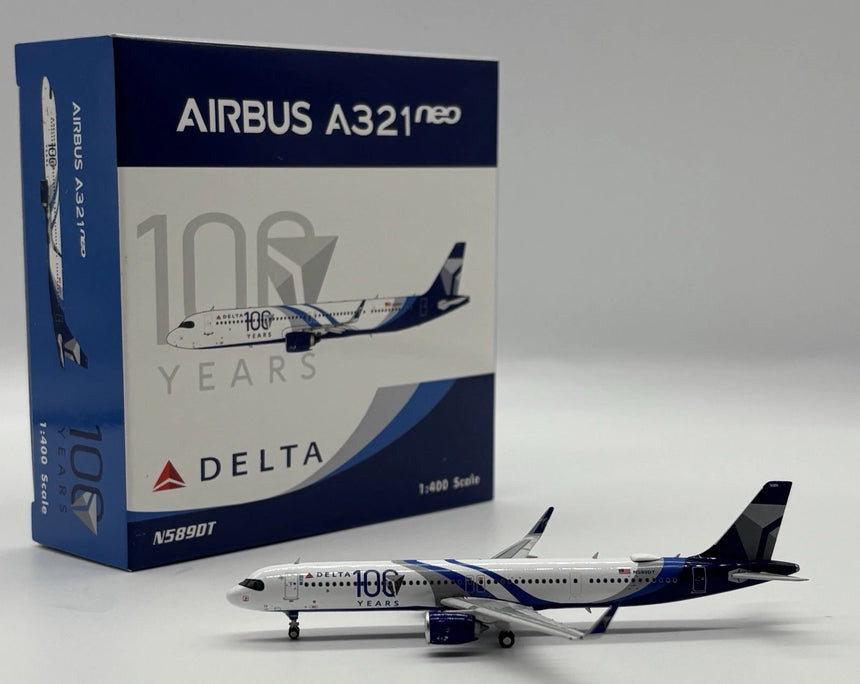 Phoenix Delta Air Lines 100th Airbus A321neo N589DT 1/400 Aircraft Scale Model