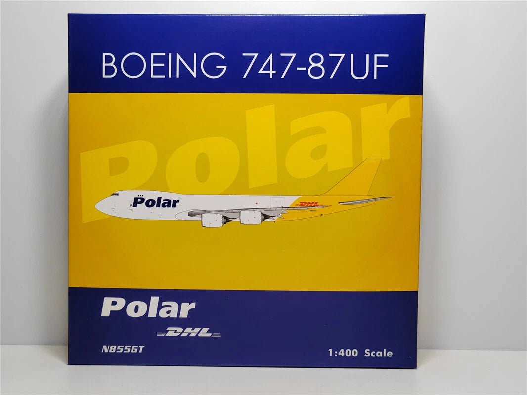 Phoenix DHL Polar Boeing 747-87UF N855GT 1/400 Aircraft Scale Model