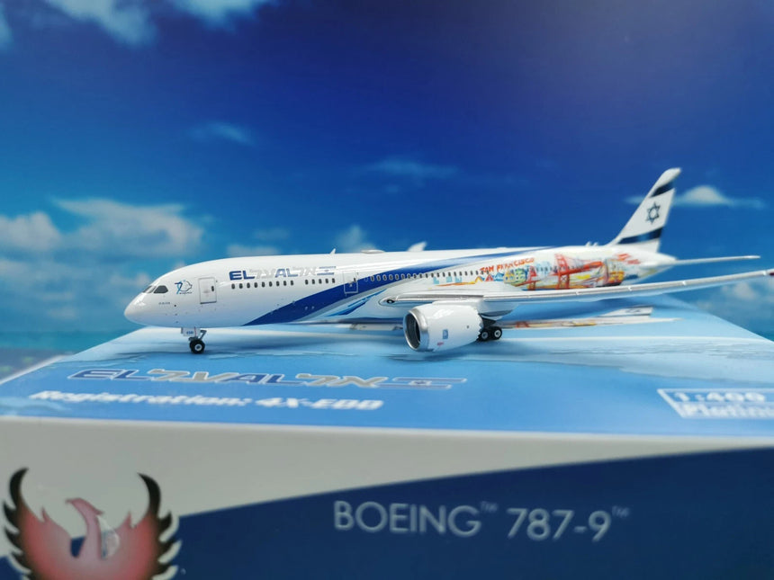 Phoenix EI AI Israel Boeing 787-9 'Las Vegas-San Francisco' 4X-EDD 1/400 Aircraft Scale Model