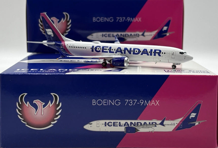 Phoenix Icelandair Boeing 737-900Max Purple Tail TF-ICD 1/400 Aircraft Scale Model
