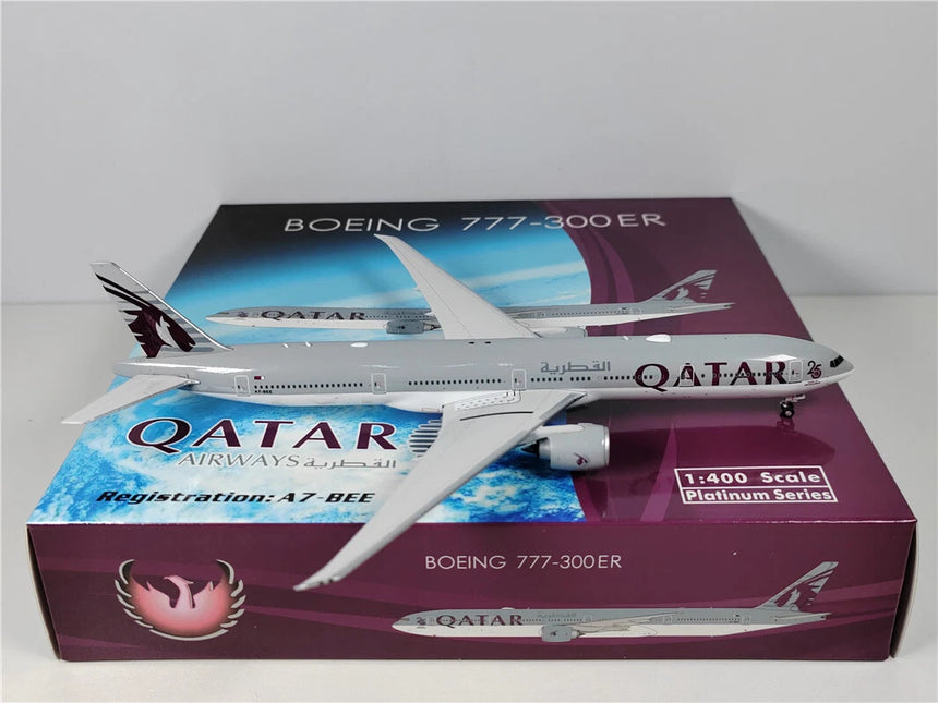 Phoenix Qatar Airways "25 Years of Excellence" Boeing 777-300ER A7-BEE 1/400 Aircraft Scale Model