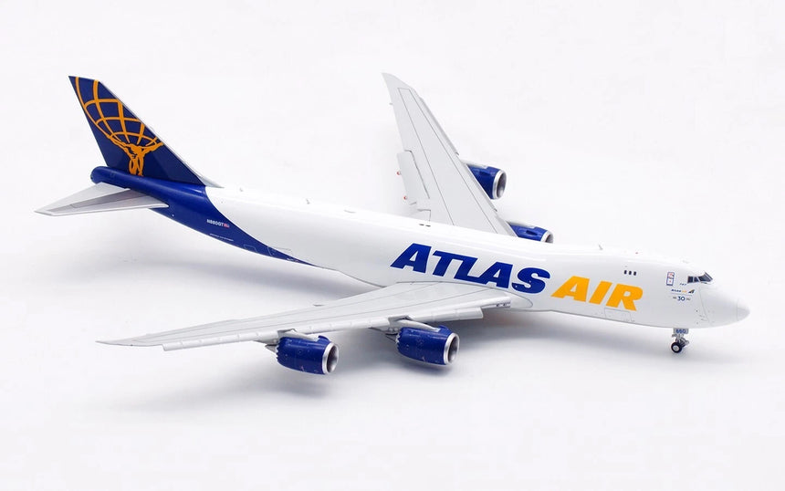HX Models Atlas Air Boeing B747-8F N860GT Flaps-Down Version 1/400 Scale