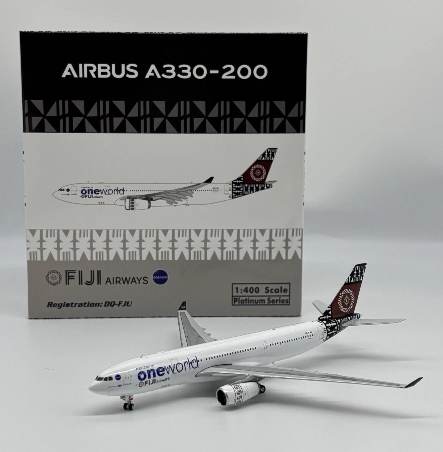 Phoenix Fiji Airways Oneworld Airbus A330-200 DQ-FJU 1/400 Aircraft Scale Model