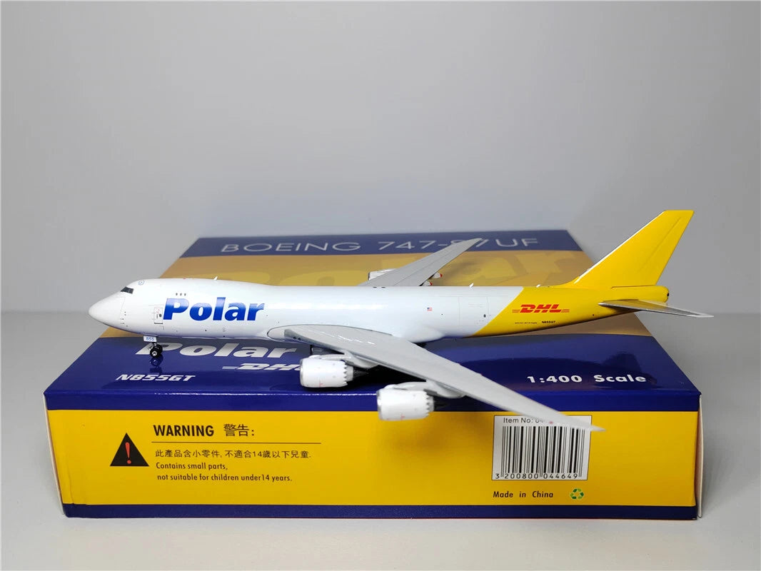 Phoenix DHL Polar Boeing 747-87UF N855GT 1/400 Aircraft Scale Model