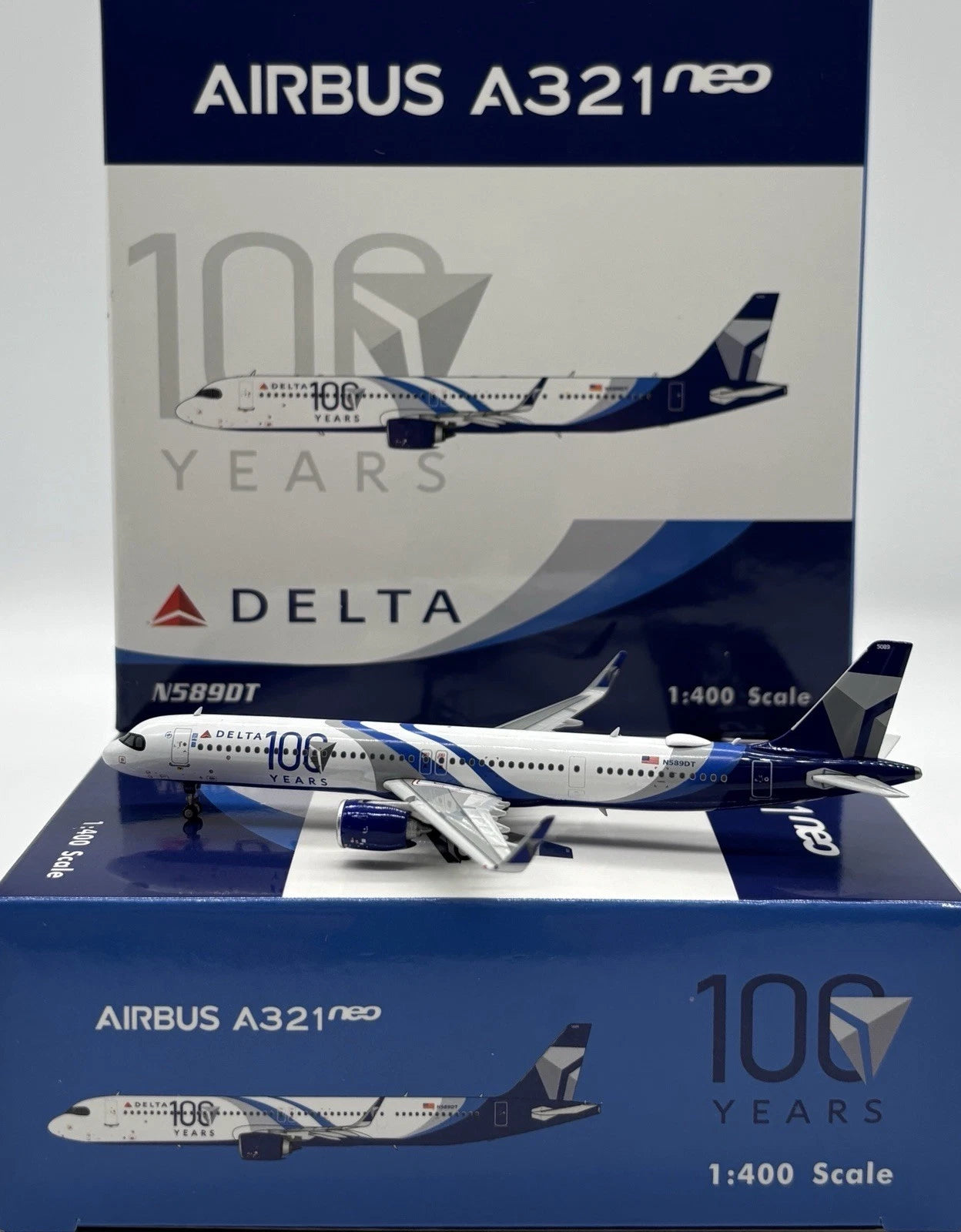Phoenix Delta Air Lines 100th Airbus A321neo N589DT 1/400 Aircraft Scale Model