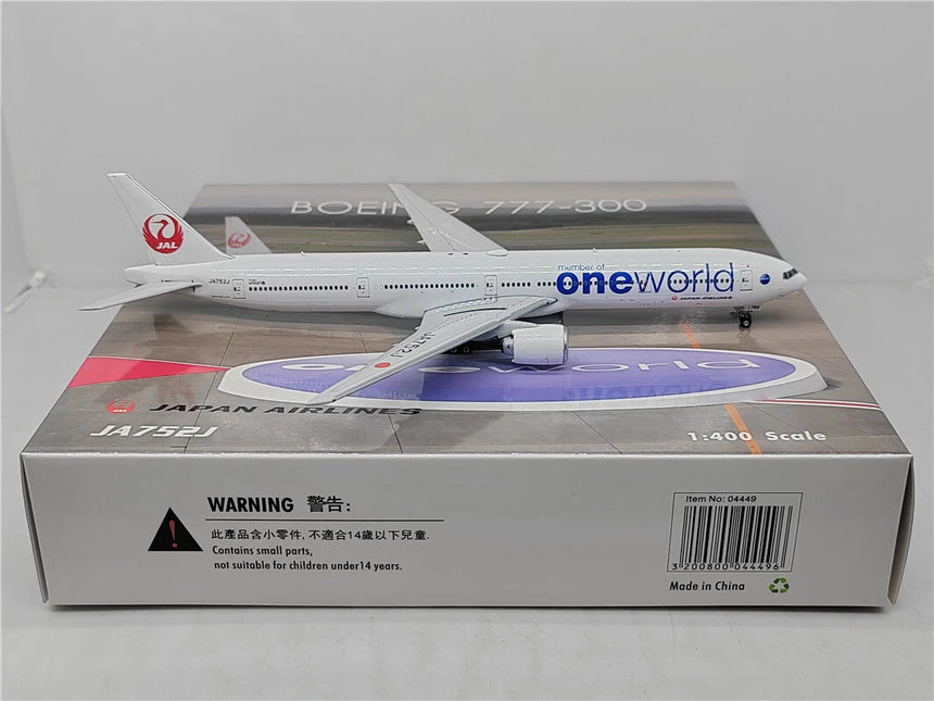 Phoenix Japan Airlines Boeing 777-300 'Oneworld' JA752J 1/400 Aircraft Scale Model