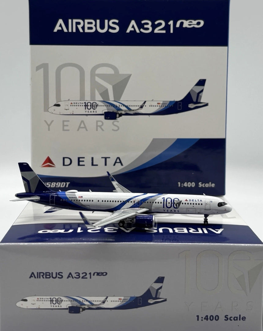 Phoenix Delta Air Lines 100th Airbus A321neo N589DT 1/400 Aircraft Scale Model