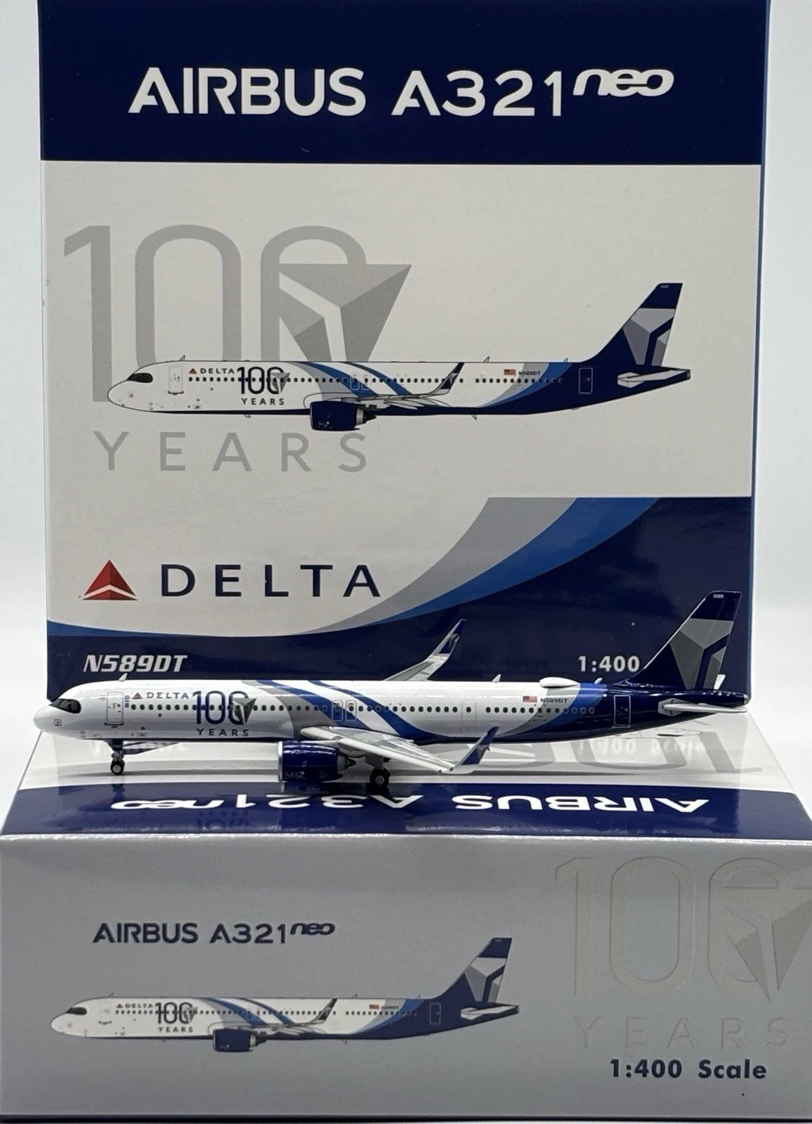 Phoenix Delta Air Lines 100th Airbus A321neo N589DT 1/400 Aircraft Scale Model