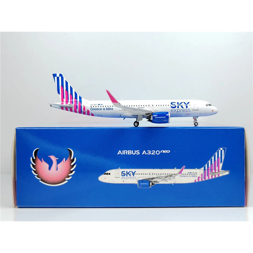 Phoenix Sky Express Airbus A320Neo SX-IOG 1/400 Aircraft Scale Model