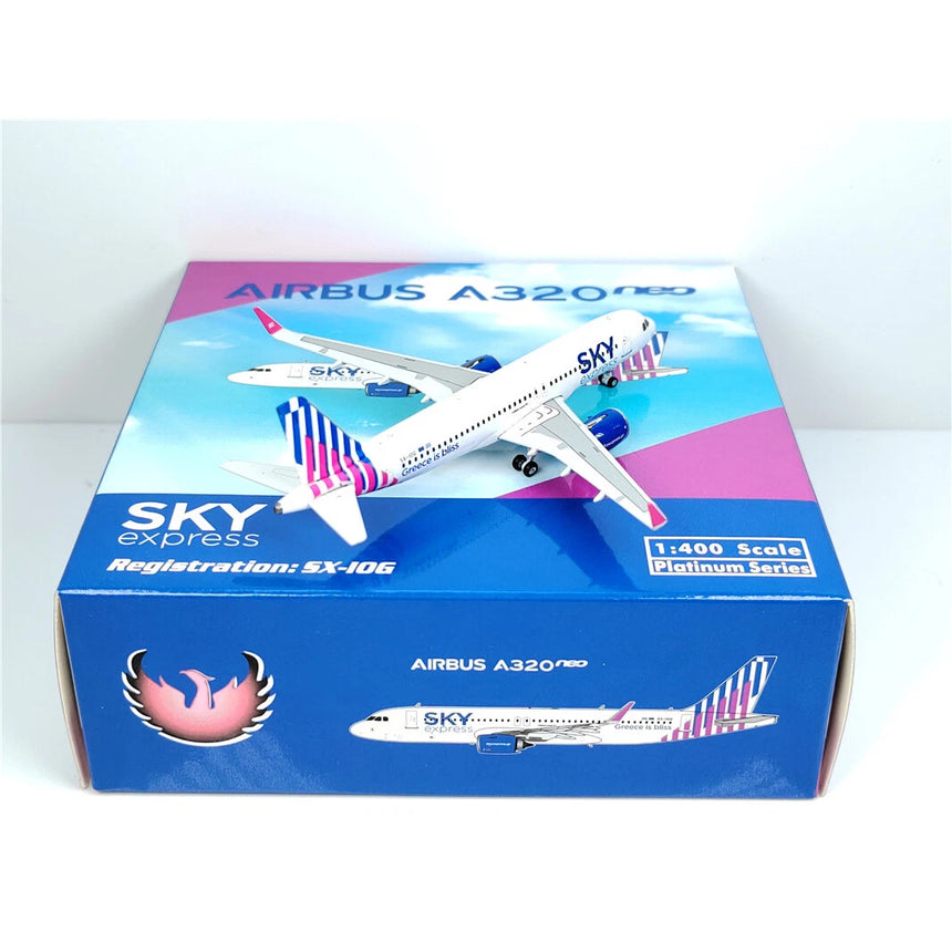 Phoenix Sky Express Airbus A320Neo SX-IOG 1/400 Aircraft Scale Model