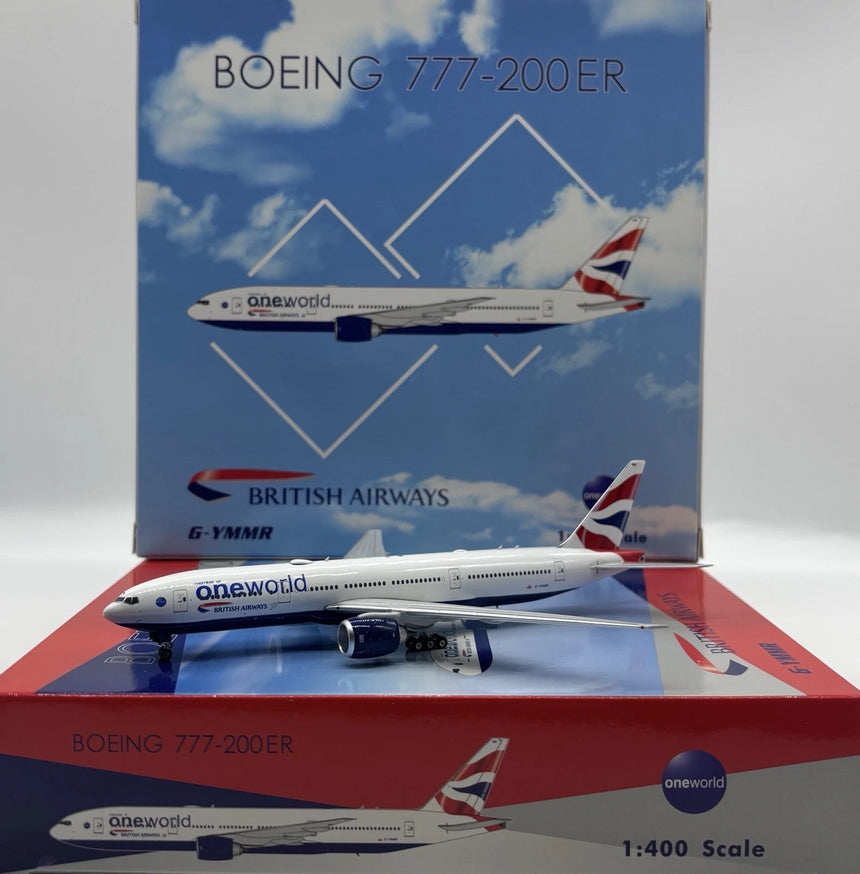 British Airways Boeing 777-200ER One World G-YMMR 1/400 Aircraft Scale Model