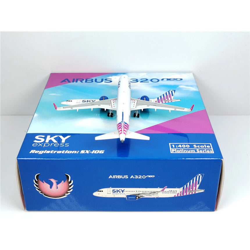 Phoenix Sky Express Airbus A320Neo SX-IOG 1/400 Aircraft Scale Model