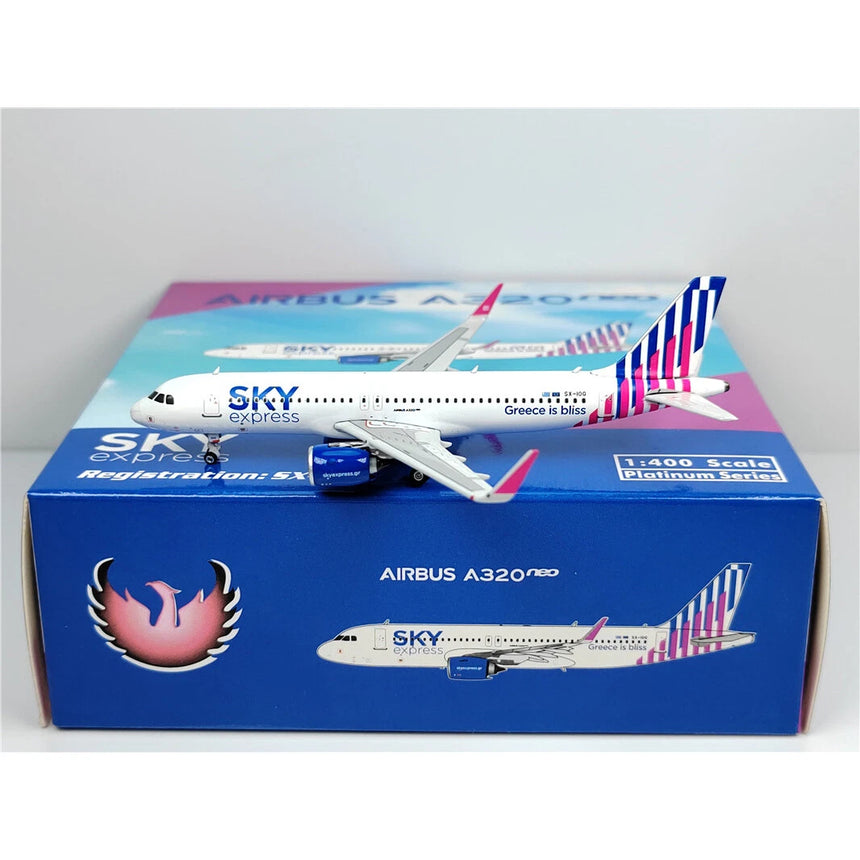 Phoenix Sky Express Airbus A320Neo SX-IOG 1/400 Aircraft Scale Model