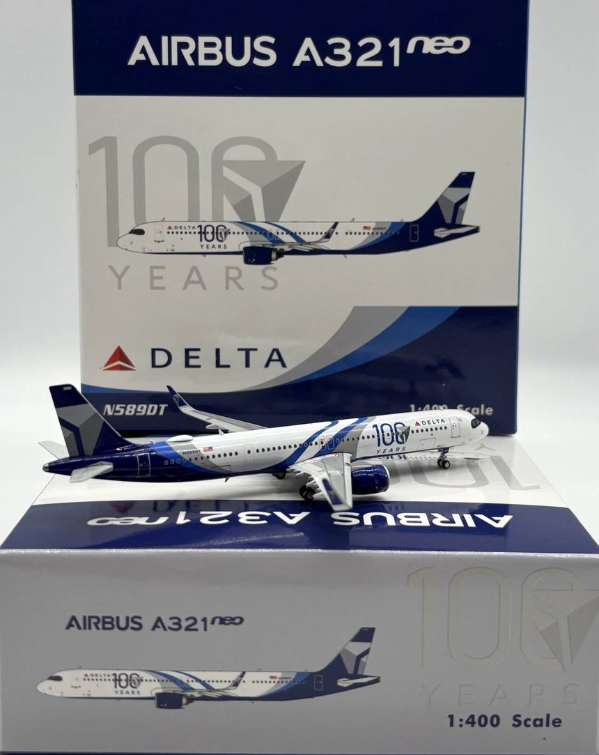 Phoenix Delta Air Lines 100th Airbus A321neo N589DT 1/400 Aircraft Scale Model