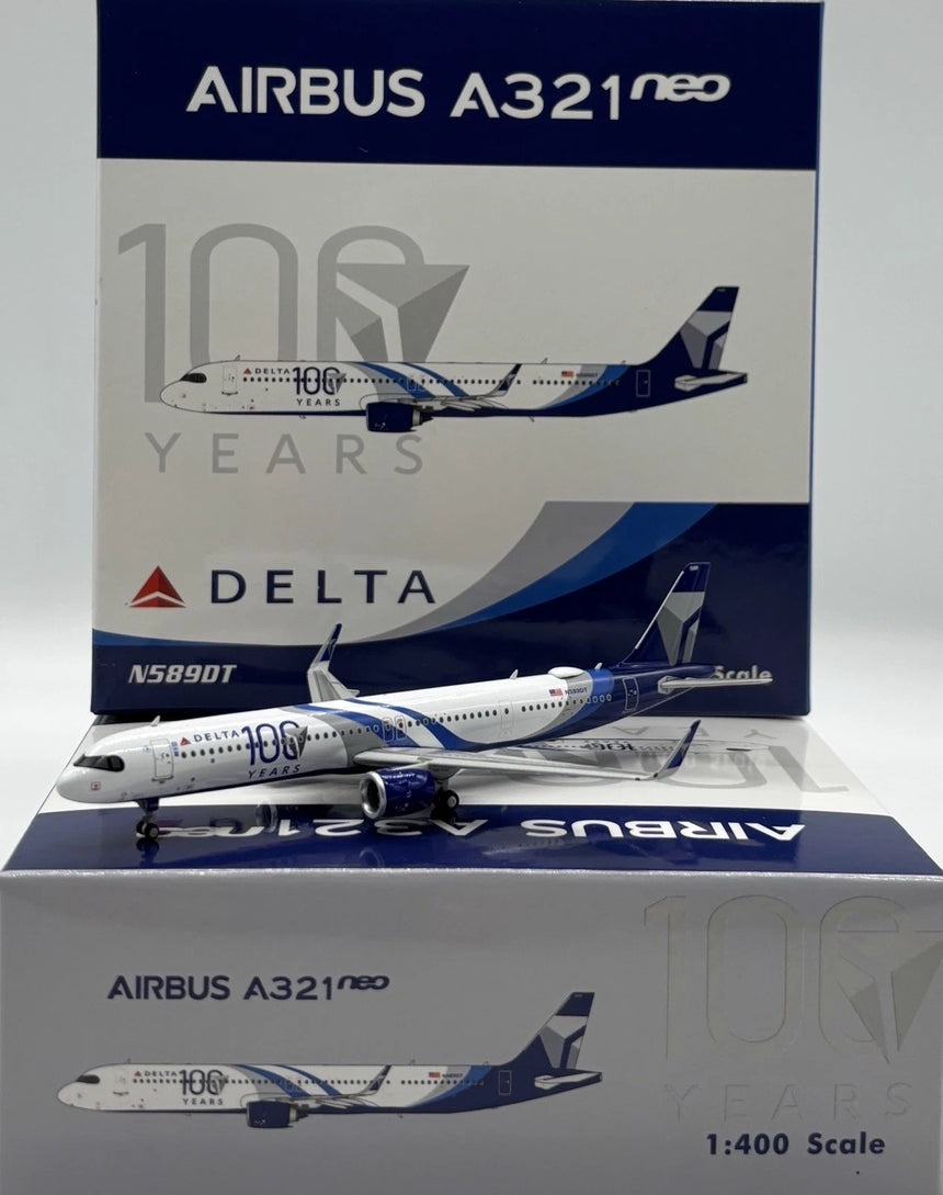 Phoenix Delta Air Lines 100th Airbus A321neo N589DT 1/400 Aircraft Scale Model