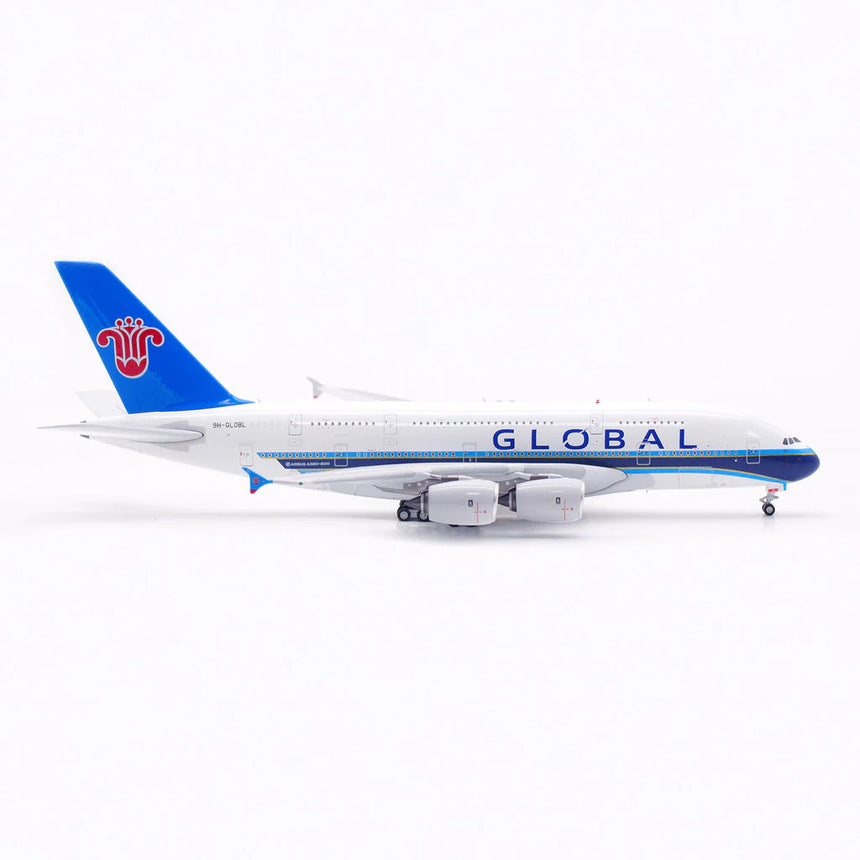 Aviation400 Global Airlines Airbus A380-841 9H-GLOBL (with metal stand and detachable gear) 1/400 Aircraft Scale Model