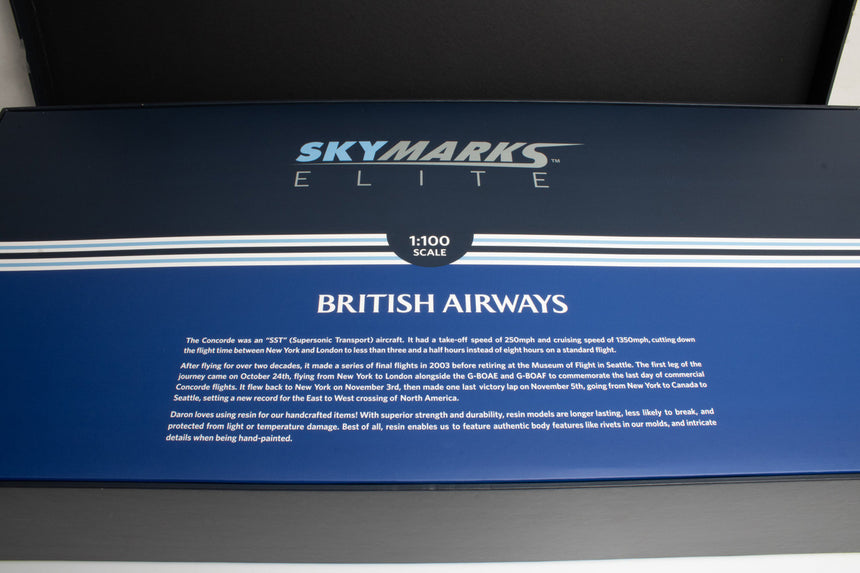SkyMarks British Airways Concorde 1/100 Aircraft Scale Model