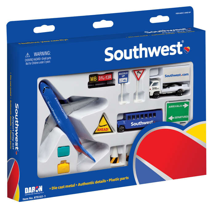 Southwest Airlines Model Airport Play Set Toy PP-RT8181